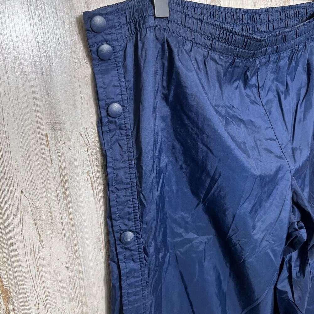 Vintage Y2K Nike Navy Blue Button Breakaway Tear Away Windbreaker Pants Mens L - Picture 5 of 8